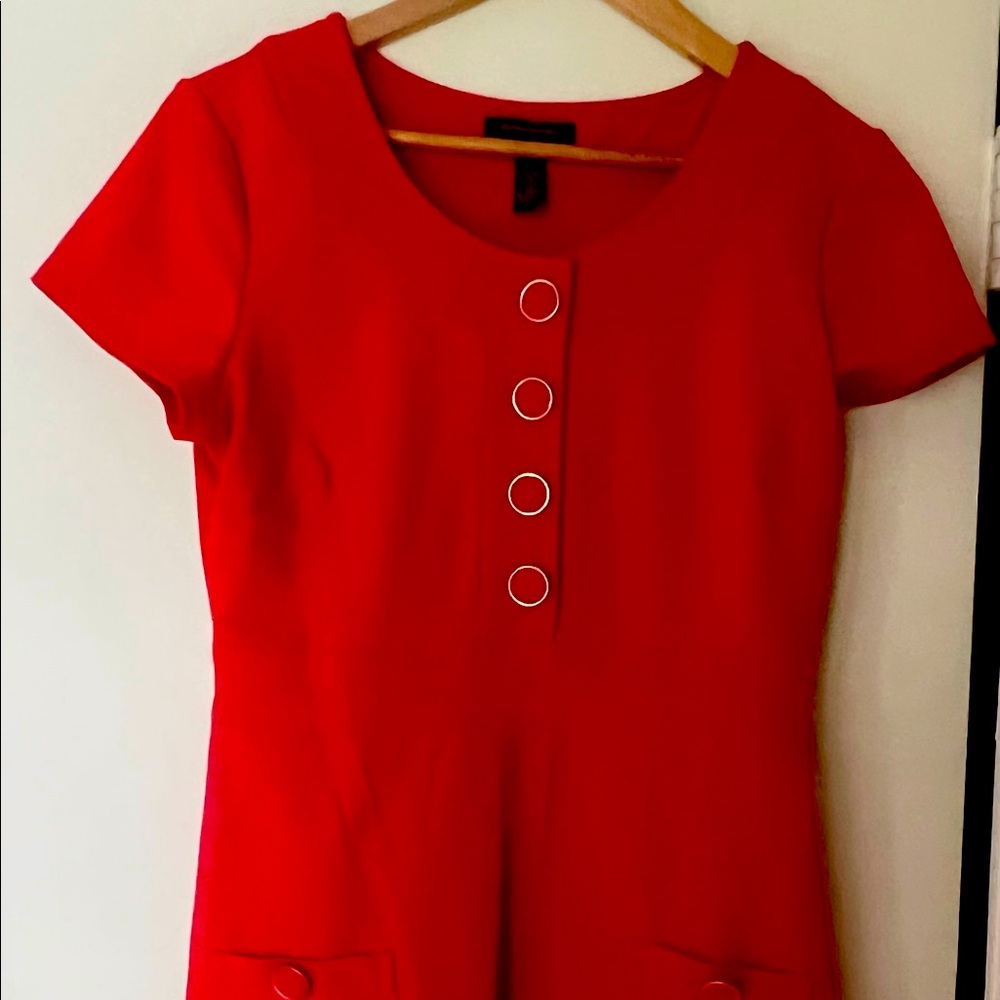 Banana Republic sz 8 rich orange dress